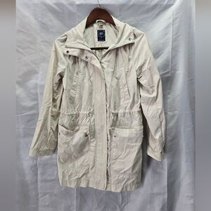 GAP Women's Cream hooded Jacket with